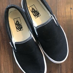 Black Vans Slip Ons